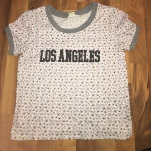 los angeles floral tee